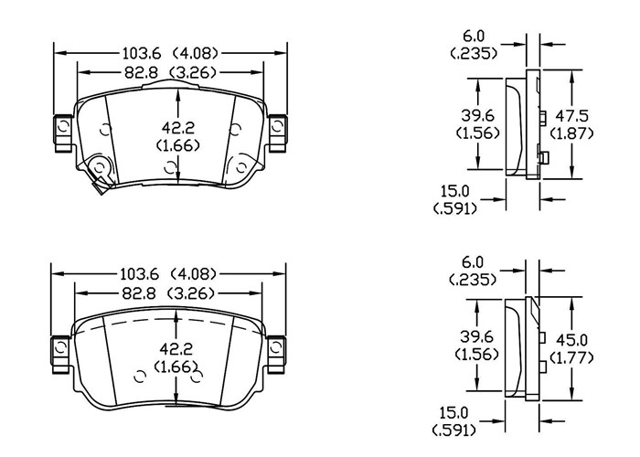 Dongfeng Rear Brake Pad