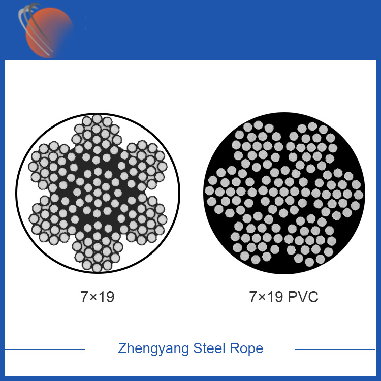 7x19 galvanized steel wire rope